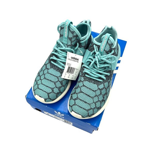 Adidas Men\'s Tubular Runner‎ Prime Knit Size 8 B25572 Blue & Black main image 4